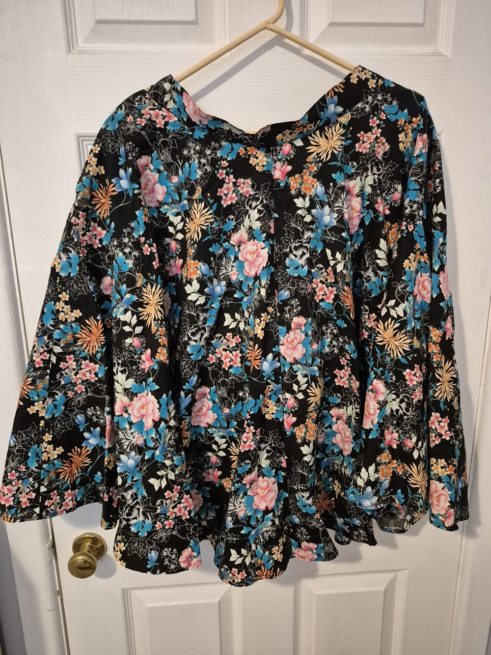 Hell Bunny Black Floral Skirt